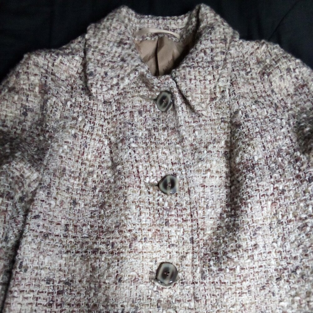 Vintage 60s Gala Forest Wool Overcoat Pea Coat